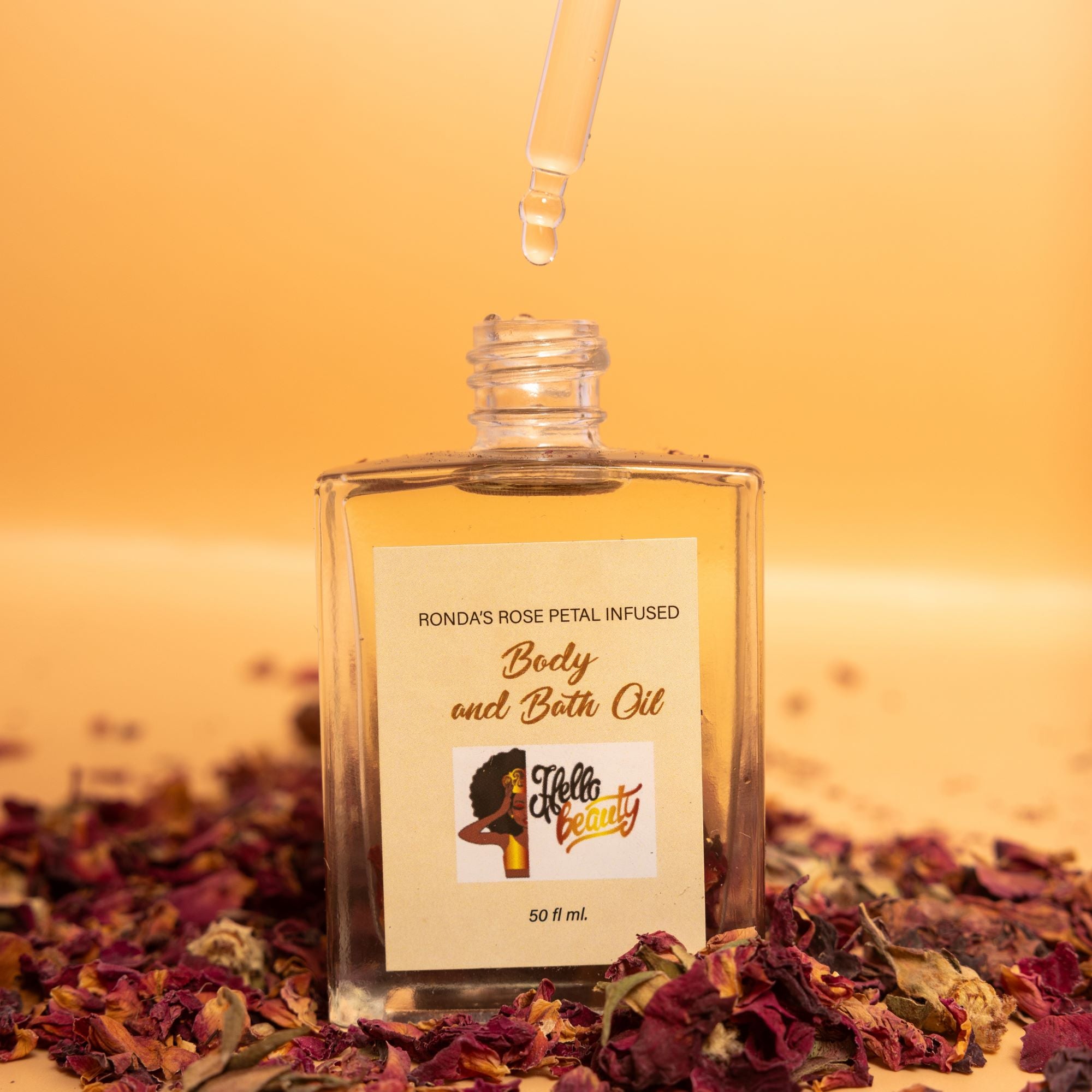 Ronda’s Rose Petals Infused Body/Bath Oil